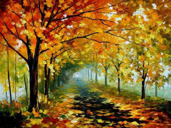 Light In The Fog by Leonid Afremov