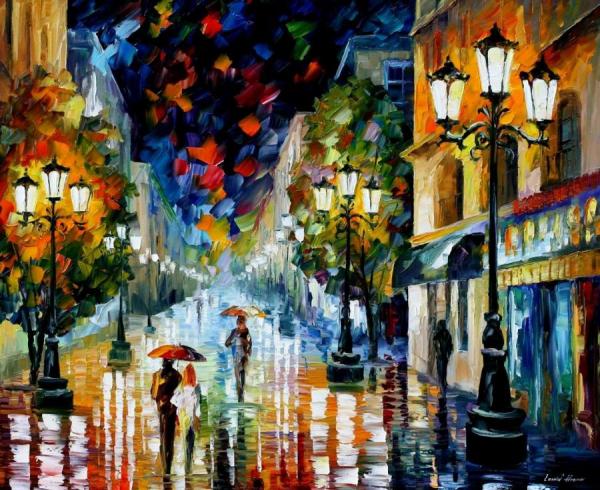 Light Through The Rain by Leonid Afremov