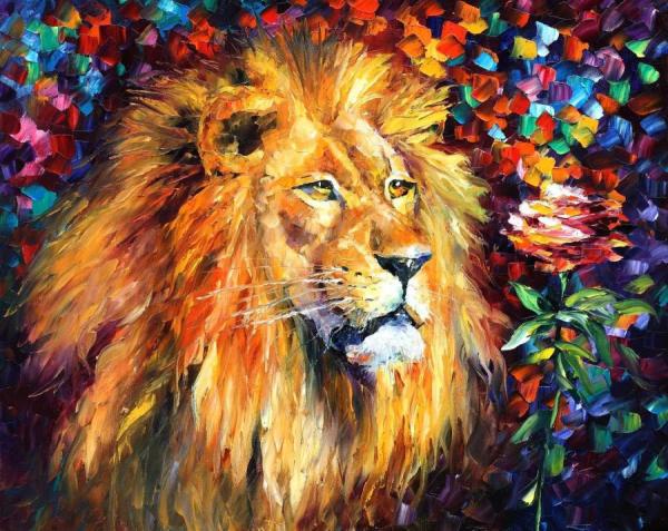 Lion by Leonid Afremov