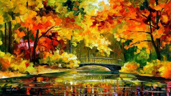 Little Bridge by Leonid Afremov