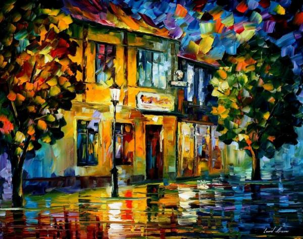 Little Square by Leonid Afremov Oil Painting Reproductions