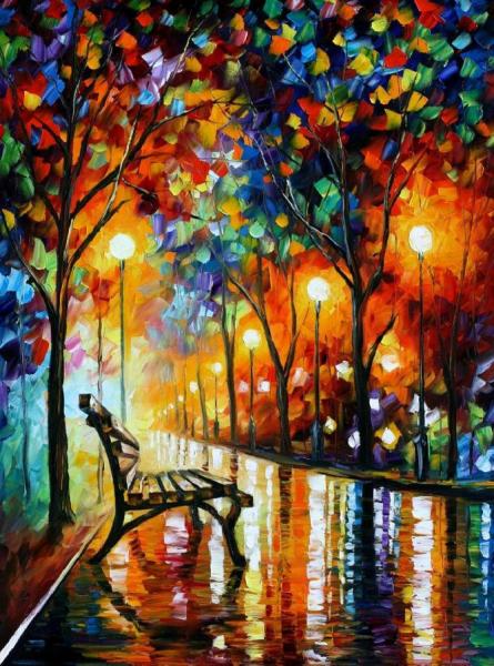 Loneliness Of Autumn by Leonid Afremov Oil Painting Reproductions