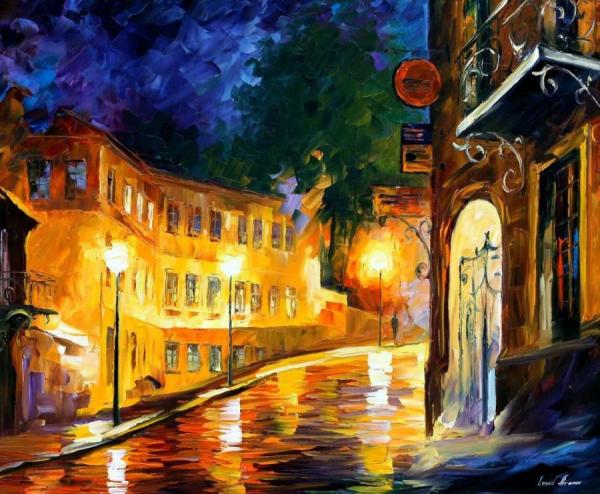 Lonely Night by Leonid Afremov