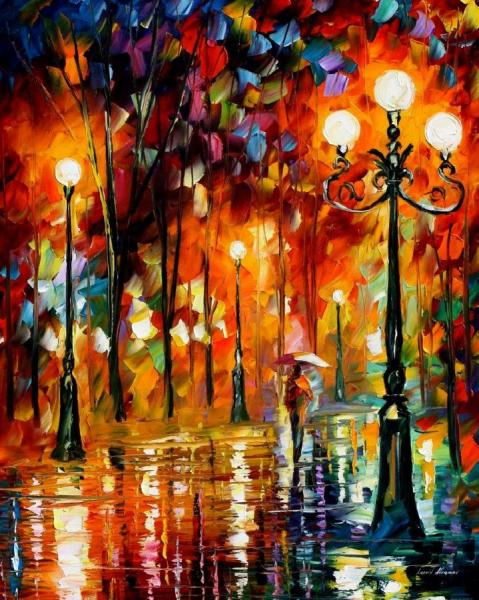 Lonely Night by Leonid Afremov