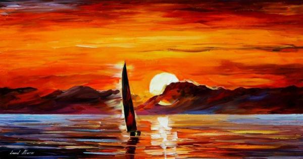 Lonley Sail by Leonid Afremov