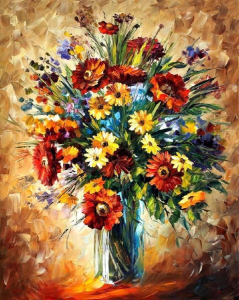 Magic Flowers by Leonid Afremov