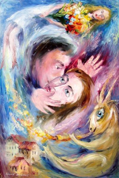 Magical Kiss by Leonid Afremov