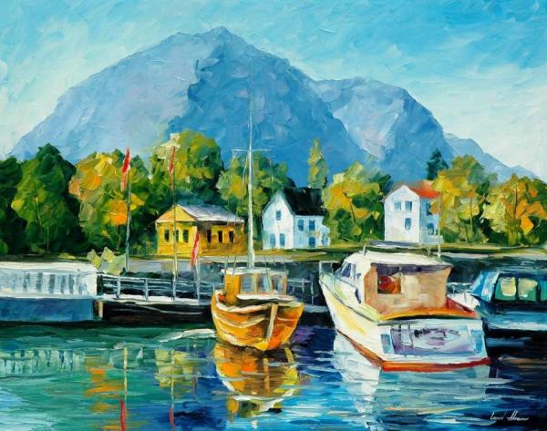 Mediterranean Noon by Leonid Afremov Oil Painting Reproductions