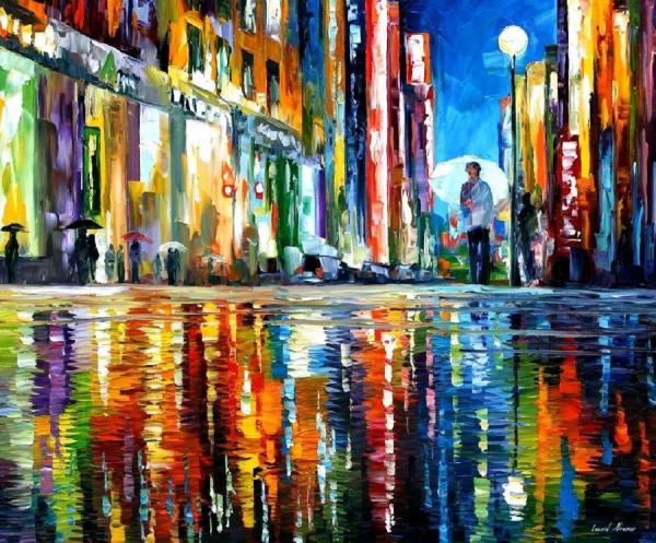 Mirror Of The Rain by Leonid Afremov