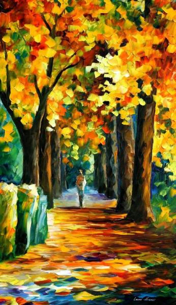 Morning Alley by Leonid Afremov