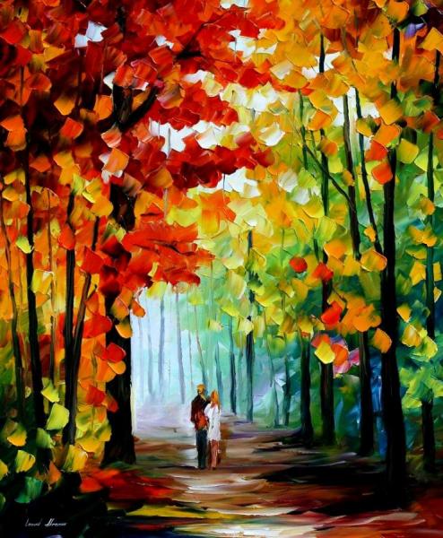 Morning In The Woods by Leonid Afremov