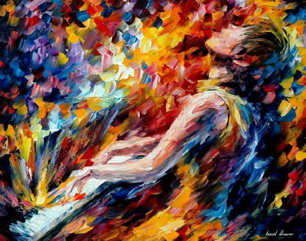 Music Fight by Leonid Afremov