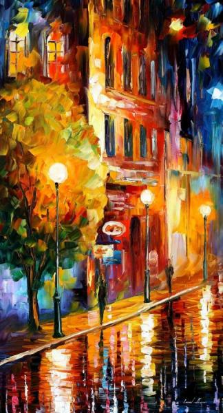 Mysterious Night by Leonid Afremov Oil Painting Reproductions