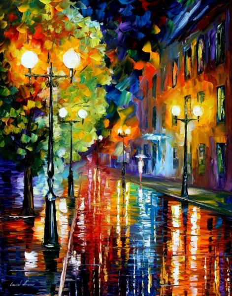 Mysterious Night I by Leonid Afremov