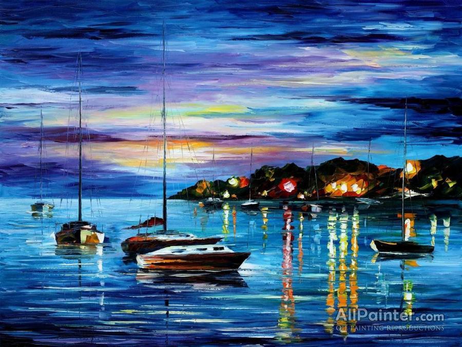 COLORFUL NIGHT colorful painting by L.Afremov