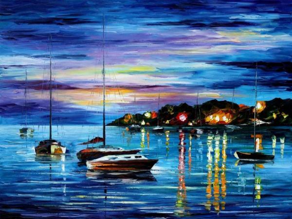 Mystery Of The Night by Leonid Afremov