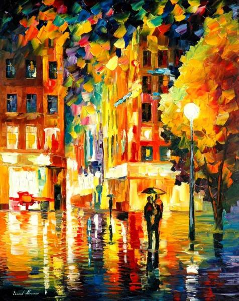 Night In New York by Leonid Afremov