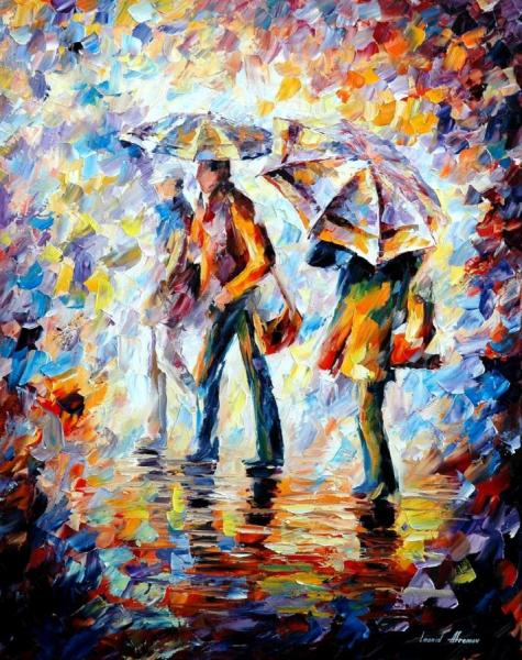 Night Rain by Leonid Afremov