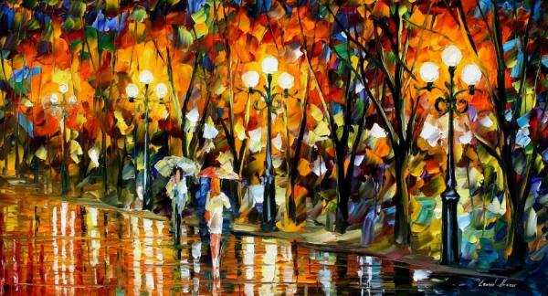 Night Rainbow by Leonid Afremov Oil Painting Reproductions
