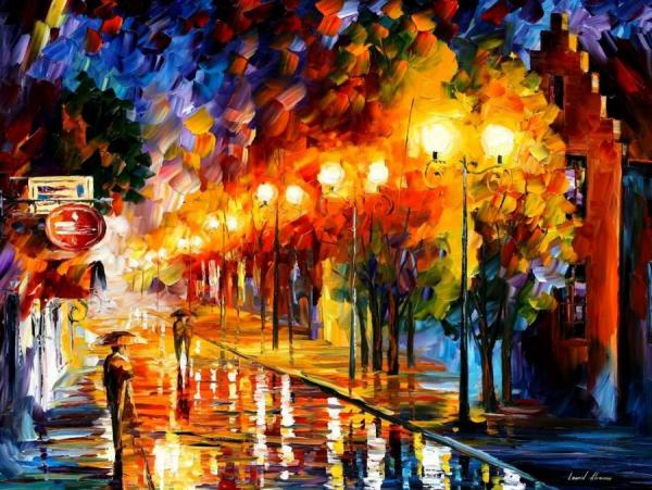 October Fog by Leonid Afremov
