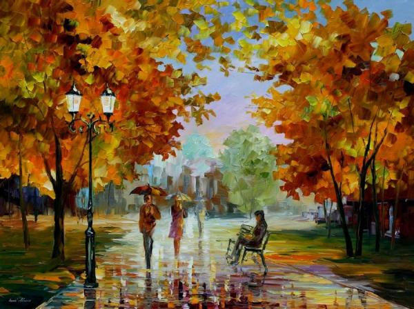October Park by Leonid Afremov