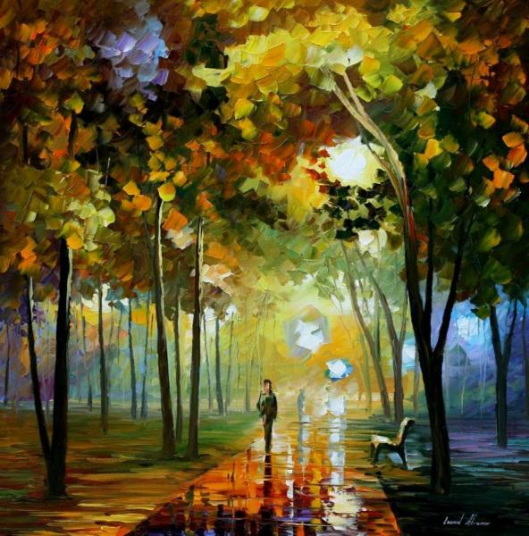 October Reflections by Leonid Afremov