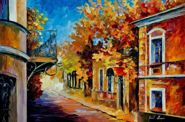 Old Balcony by Leonid Afremov