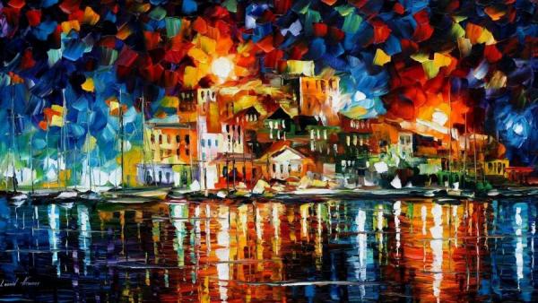 Old Port by Leonid Afremov