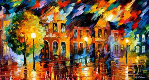 Old Street by Leonid Afremov