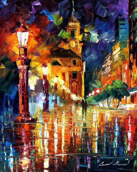 Old Street I by Leonid Afremov