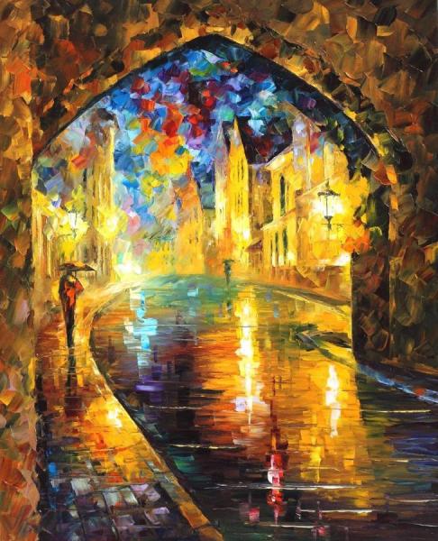Old Town by Leonid Afremov
