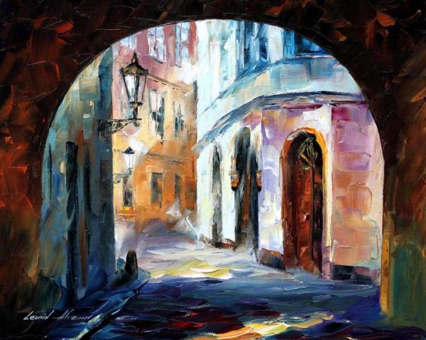 Old Town by Leonid Afremov