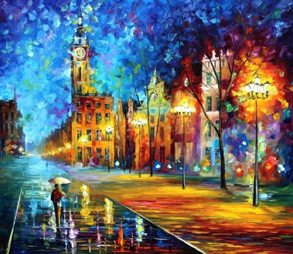 Old Town Ii by Leonid Afremov