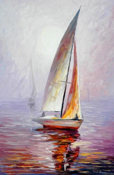 Pale Sail by Leonid Afremov