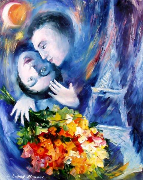 Paris Love by Leonid Afremov