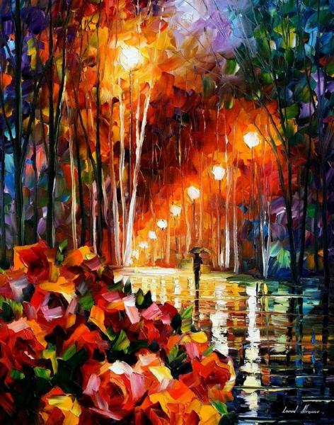 Park Flowers by Leonid Afremov