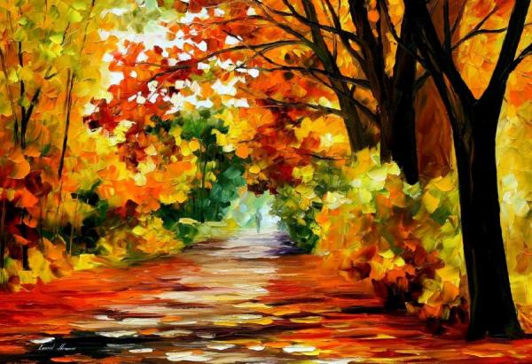 Path Of Sun Beams by Leonid Afremov
