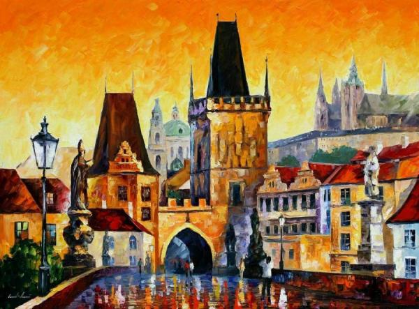 Prague,old City by Leonid Afremov