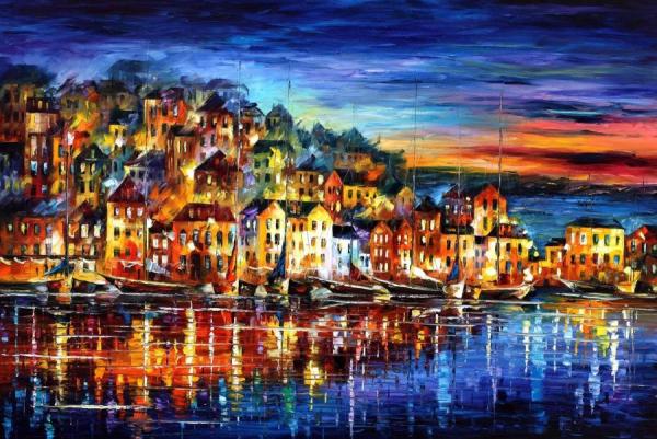 Quiet Town by Leonid Afremov