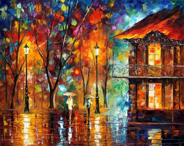 Rain Energy by Leonid Afremov Oil Painting Reproductions