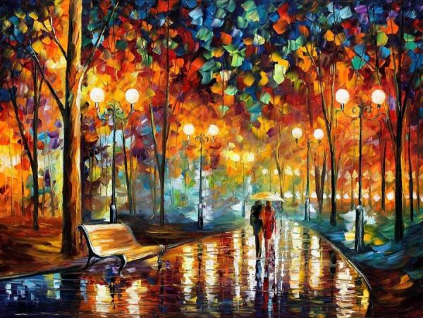 Rain's Rustle by Leonid Afremov