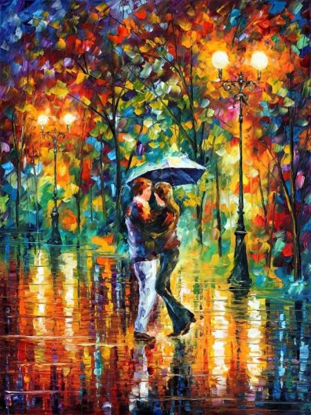Rainy Dance by Leonid Afremov