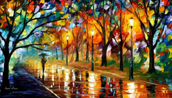 Recollection Of The Past by Leonid Afremov Oil Painting Reproductions
