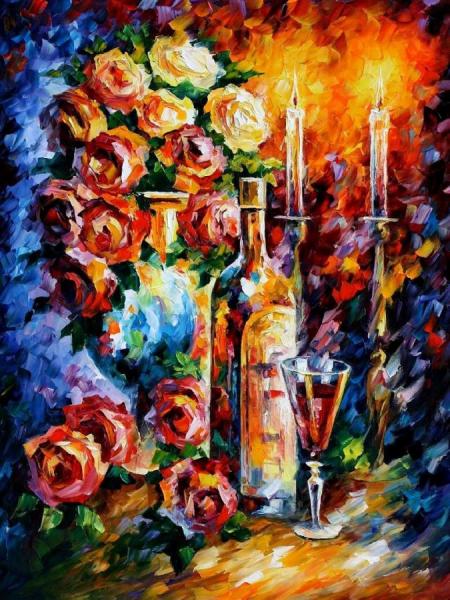 Red Wine by Leonid Afremov