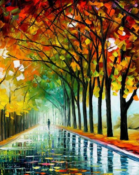 Reflectiong by Leonid Afremov Oil Painting Reproductions
