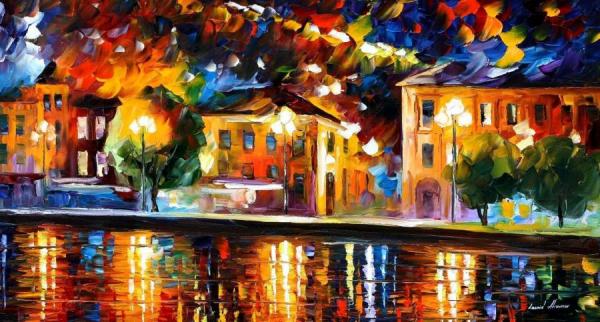 River Shore by Leonid Afremov