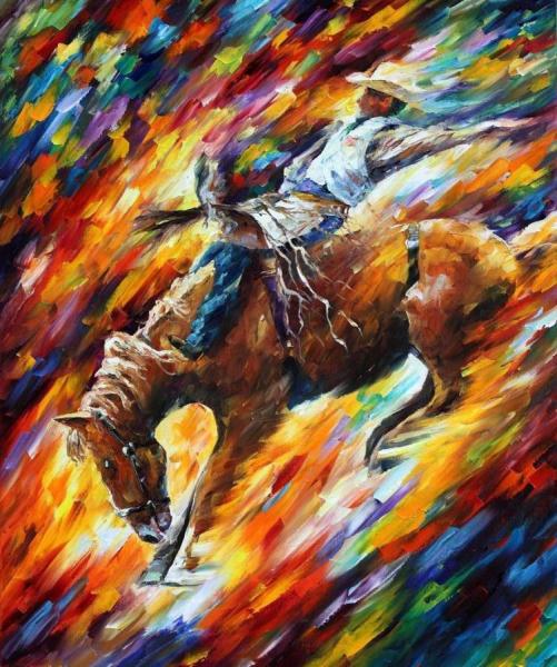 Rodeo Iii by Leonid Afremov