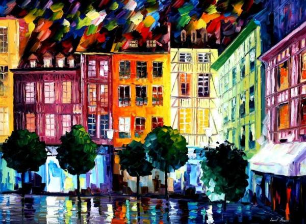 Rouin  France by Leonid Afremov