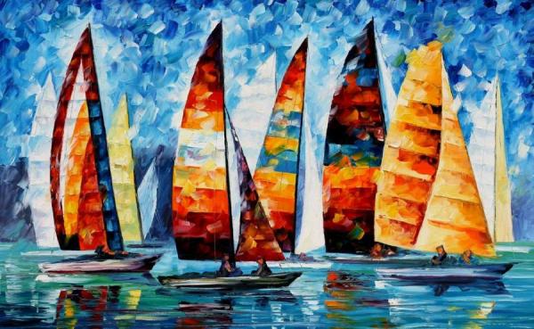 Sail Regatta by Leonid Afremov