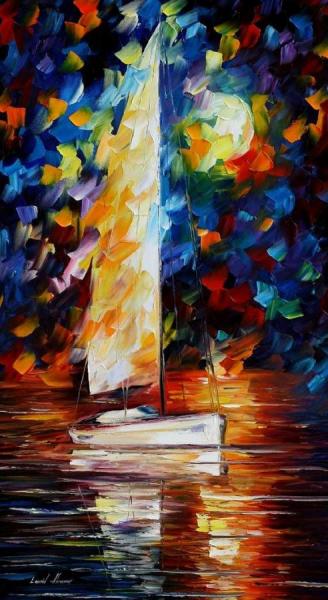 Sailing With The Moon by Leonid Afremov